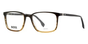 Boss 1436 EX4 Hugo Boss Eyeglasses Color Brown Horn 55-16-145 Brand New - Picture 1 of 4