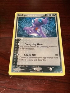 Pokemon TCG - Sableye - 2006 EX - Holon Phantoms 31/110 Gioco di Luce - Foto 1 di 2