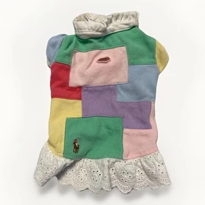 Ralph Lauren Multi Color Dog Dress Dog Wear Size S O8 - Picture 1 of 3