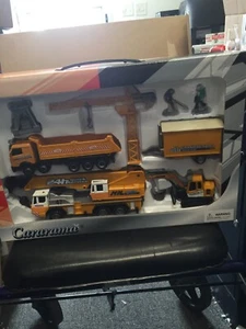 Cararama 1:60 Crane and Construction Playset w/ mobile crane with working boom - Picture 1 of 9