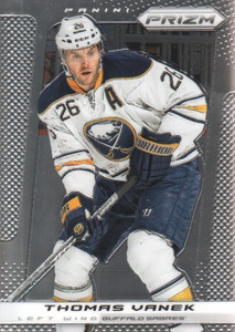 2013-14 Panini Prizm Buffalo Sabres Hockey Card #8 Thomas Vanek