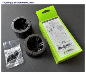 2.2" Rockster Beadlocks Scaler crawler Wheels 12mm Hex BLACK Wraith AX8091 Axial - Picture 1 of 1