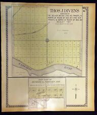 1910 Plat Map Thos. J. Divin's Sub Will County Illinois Diamond & Fordyce's Add