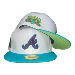 New Era Atlanta Braves 59FIFTY Final Season Patch Hat Club Exclusive Size 7 1/4 - Picture 1 of 7