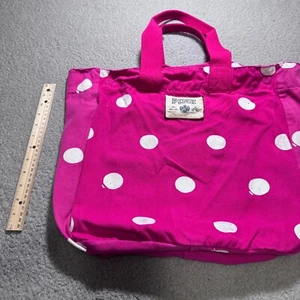 Victoria's Secret Pink Bag Polka Dot Tote Pocket Women's Lightweight Cute Women - Picture 1 of 7