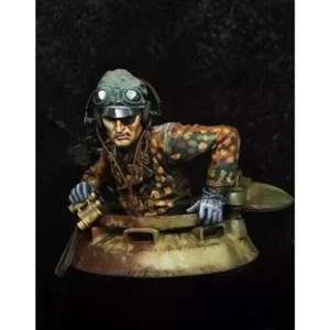 Kit Modelo Resina 1/9 Busto Segunda Guerra Mundial Oficial Alemán Tanquero Sin Pintar - Imagen 1 de 4