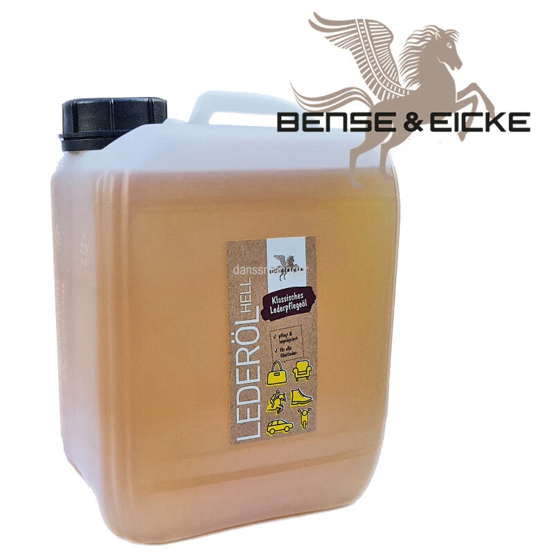 B & E Lederöl hell 2500 ml Lederpflege für Geschirr Fett Leder