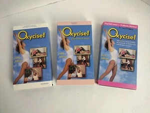 Lot of 3 Jill R Johnson Oxycise Introduction Easy Work Out -Level One -VHS Tapes - Picture 1 of 6