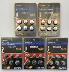 LOT OF 5 BILLET BOLT CAPS / BOLT COVERS for 7/16" 10mm BOLT SPECTRE 14285 6 PACK - Picture 1 of 3