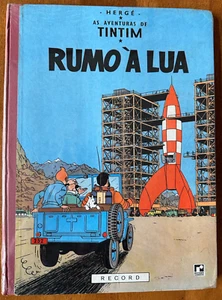 Hergé Tintim Portuguese Rumo à Lua 1st Record - Picture 1 of 17