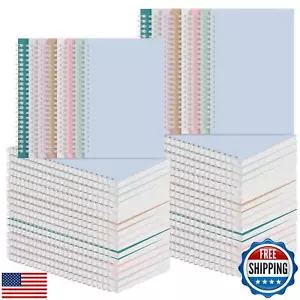 48 Pack A5 Spiral Notebooks College Ruled Spiral Notebooks Bulk Inches Lined - Picture 1 of 5