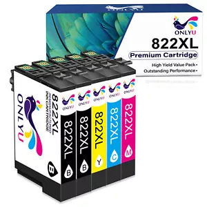 Lotto cartucce inchiostro 822XL T882XL per Epson WorkForce Pro WF-3820 WF-4833 WF-4820 - Foto 1 di 11