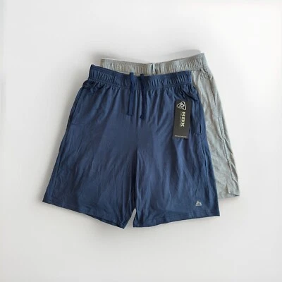 2 RBX Hombre Pantalones Cortos Azul y Gris Talla Mediana Nuevo Con Etiquetas Foto 1 de 3