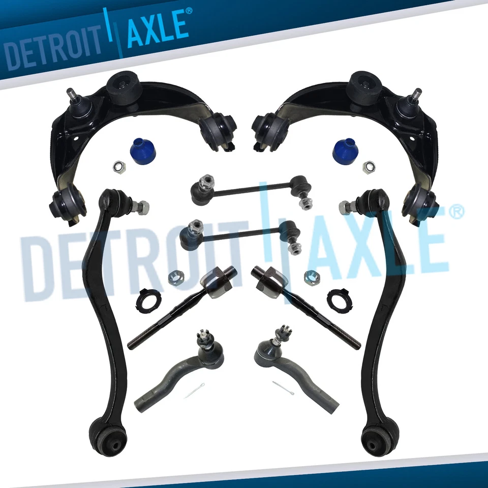 10 件装前控制臂球接头领带杆悬挂套件适用于 2003 - 2007 年马自达 6 — 第 1/4 张图片