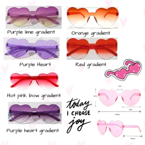 Heart shape party glasses - Picture 1 of 4
