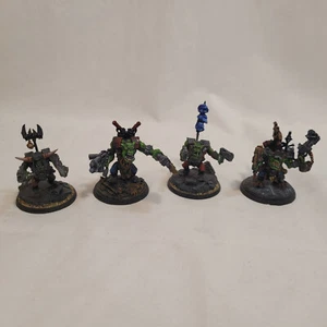 Games Workshop Lot of 4 ORK Boys Ork w/ Heads on Spike Ork w/ Horns - Picture 1 of 12