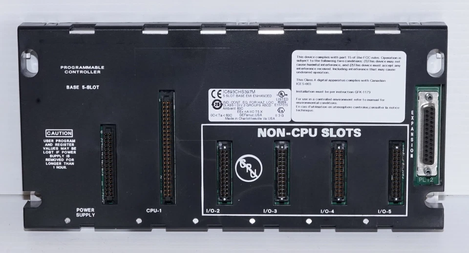 GE Fanuc 90-30 IC693CHS397M 5-Slot Base *NEW* - Image 1 of 1