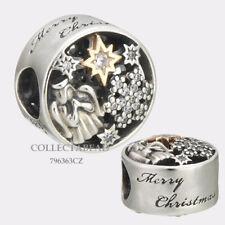 Authentic Pandora Silver & 14K Celestial Wonder CZ Bead 796363CZ *WINTER 2017