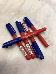 Milwaukee 48-22-3180 INKZALL Fine Point Clog Resistant Tip Marker Blue 5 Pack - Picture 1 of 1