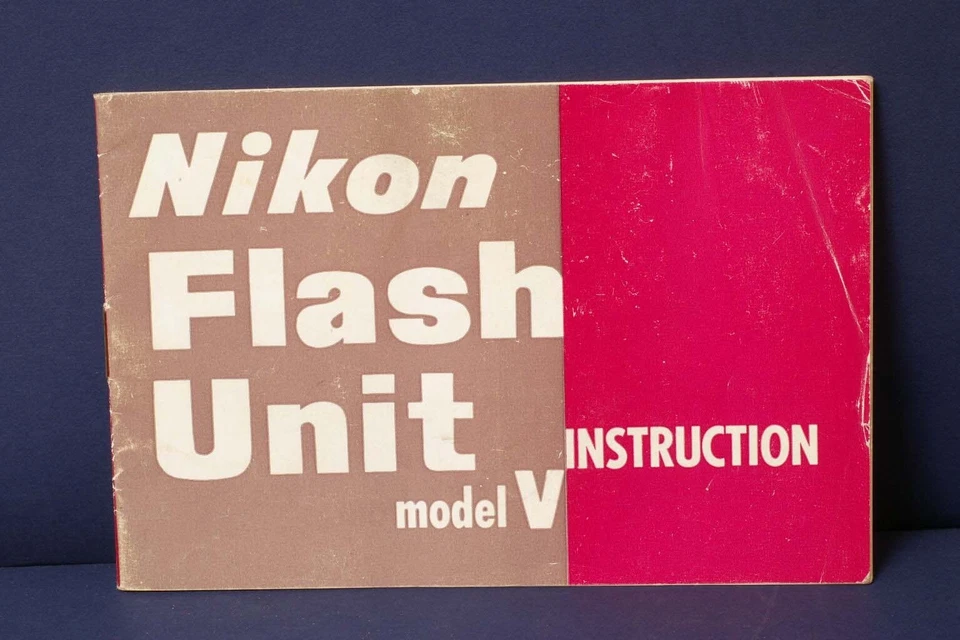 F66221~ Unidad Flash Nikon Modelo V BC-5 Instrucciones, 25 Páginas, Muy Limpio Foto 1 de 1