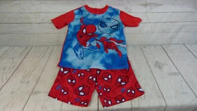 Juego de 2 – Marvel Spider Man Azul/Rojo Talla 6/7 – Camiseta y Pantalones Cortos Foto 1 de 4