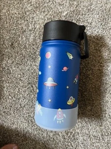 Stainless Steel Water Bottle Double Wall Insulated 12oz with straw and lid - Picture 1 of 2