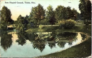 STATE HOSPITAL GROUNDS Toledo, Ohio OH c1909 - Postal - Imagen 1 de 2