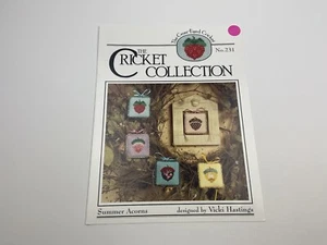 The Cricket Collection Summer Acorns Counted Cross Stitch Pattern No 231 - Picture 1 of 3