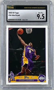 2003-04 Topps #36 Kobe Bryant CSG 9.5 Mint Plus Los Angeles Lakers Mamba - Picture 1 of 5