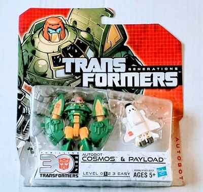 Transformers Generations 30 Thrilling Scout Class Cosmos & Payload! 2014 New - Image 1 of 3