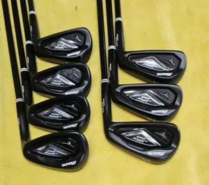 MIZUNO JPX 825 PRO 4-PW BLACK NITRIDE BLUEPRINTED SPINE ALIGNED BLACK S300 SWEET - Picture 1 of 10