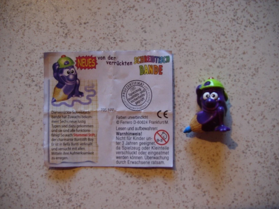 "Neue von der verrückten Schreibtischbande" 2003 Stummelstift violett mit BPZ - Bild 1 von 1