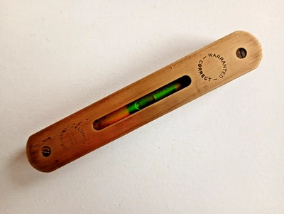 Vintage wood & Brass Lucas Spirit Level - Made in England - Image 1 of 4