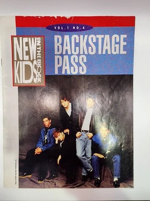 New Kids on the Block Backstage Pass 1991 информационный бюллетень фан-клуба - том 1 No 4 РЕДКИЙ - Изображение 1 из 4
