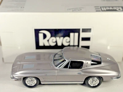 Revell 1/25 1963 Chevrolet Corvette купе с разделенным окном серебристая промо-модель РЕДКАЯ - Изображение 1 из 4