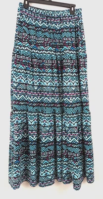 Maxi Falda Lularoe Talla L Amapola en Niveles Azteca Estampado Multicolor 2965 Foto 1 de 4