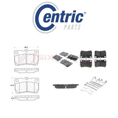 Centric Ceramic Disc Brake Pads w Shims for 2006-2013 Lexus IS350 3.5L V6 - fw Foto 1 de 4