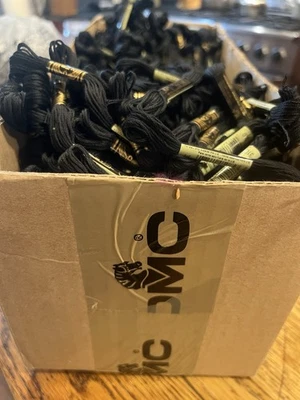 Huge Wholesale Lot 200 NEW DMC Embroidery Floss  310 BLACK Threads Cross Stitch - Image 1 of 4
