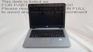 CRACKED SCREEN! HP elitebook 820 g3 12.5" Laptop Intel Core i5-6200U - Picture 1 of 19