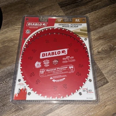 DIABLO 2 Pcs WOOD -12 In. X 44-Tooth General Purpose Circular Saw Blade Value 6186
