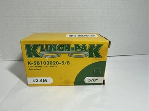 Klinch Pak Plier Staples 1/2" Crown X 5/8" 2400 Total Single Pack - Picture 1 of 5