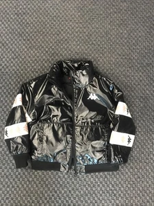 Girls Kappa Winter Bomber Jacket Black Size 8 (128cm) - Picture 1 of 9