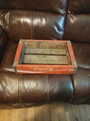 Vintage COCA COLA Crate Wooden 1978 Charleston SC Soda Bottle Carrier Box Coke Foto 1 de 4