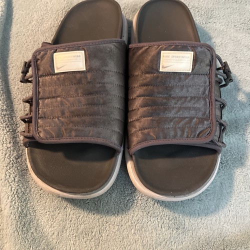 Sandali Nike Asuna 2 da uomo taglia 11 grigi da spiaggia passeggio outdoor slide