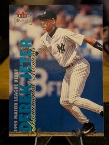2001 Fleer Premium #1 Derek Jeter Monumental Moments /1995 New York Yankees - Picture 1 of 2