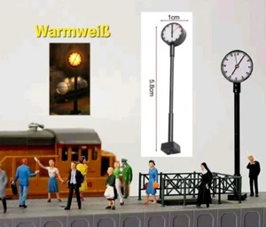 Spur N Bahnhofsuhr 5,8 cm Lichtfarbe Warmweiß Mit Widerstand 12-18 Volt #2 - Bild 1 von 1