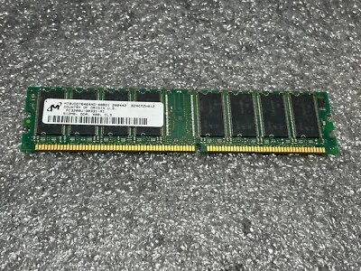 Micron MT8VDDT6464AG-40BD1 512MB PC3200U DIMM 400 MHz  Memory DDR - Image 1 of 3