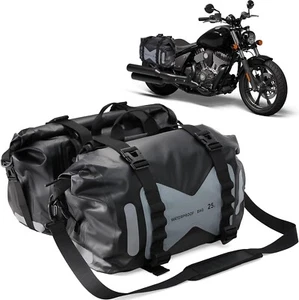 Motorcycle Saddle 2 Side Bag  Luggage Saddle Bags Waterproof PVC Saddle Bags 50L - Picture 1 of 9