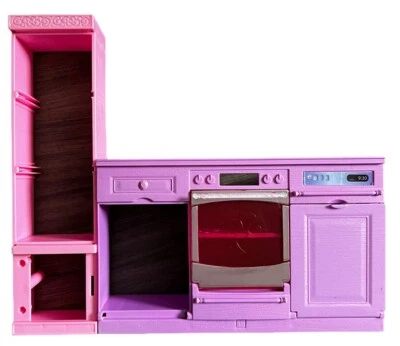 Barbie Dream House 2013 peças de reposição fogão de cozinha máquina de lavar louça - Imagem 1 de 4