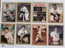Monarch Corona Baseball MVP's of 1953 (8 cards) NM (53A1-4,53N1-4) Print run 200